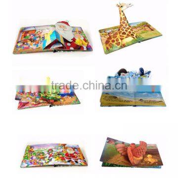 Children Board Book Printing Glossy/matt Vanish Pop-pu Book 3D Card Paper Book Printing for Kids photo-2