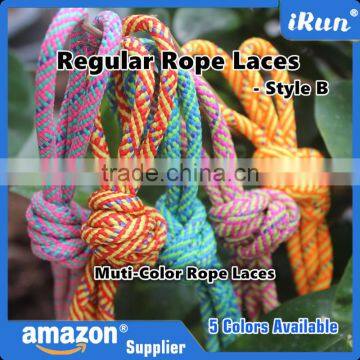 Green Round Runners Laces - Multi-Color Strong Round Rope Laces for Boots - 5 Lace Color Available - Yeezy Rope Lace For Sneaker photo-6