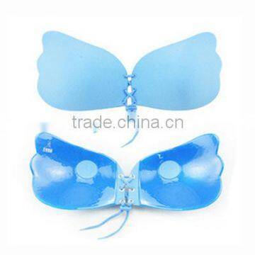 walson Summer women Strapless Self Adhesive Push-up Invisible silicone bra