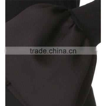 2017 OEM Banded Crew Neckline Flounced Cuffs Feminine Blouses photo-5
