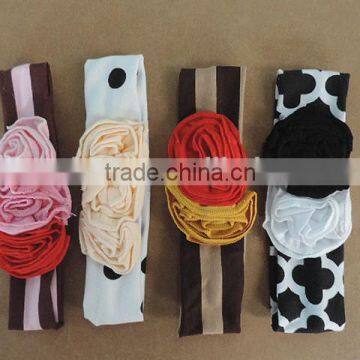 Wholesale baby hair bands cotton knitted custom cheap baby accessories boutique girls hair accessories flower girls hairbands