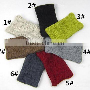 2014  wholesale knit braided wide headband