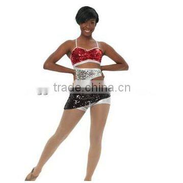 Sequin Leotard Indian Wear Girl Costumes Dress-sexy Costume Girls Tight Dance Wear photo-2