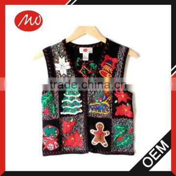 Children ugly argyle christmas sweater vest