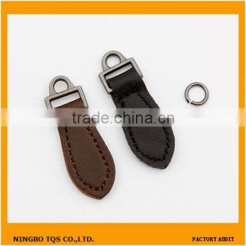 2015 New Mold Leather Zipper Pullers For Garments