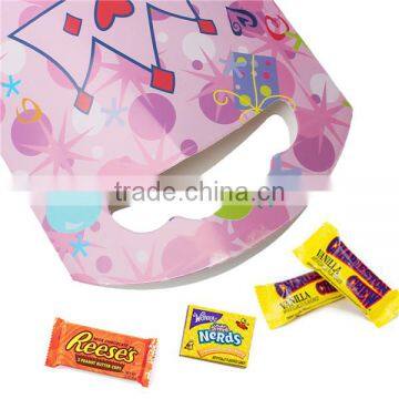 Paper Party Gift Bags Pink Crown Pattern 24.7cm x 13.6cm photo-3