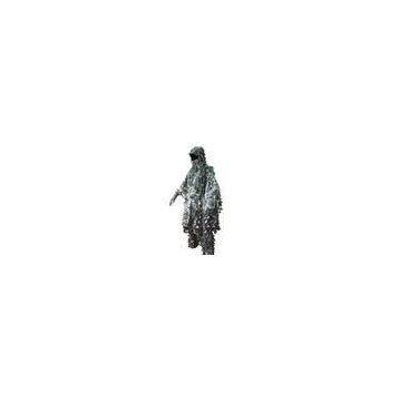 3D-Leaf Poncho, Winter White Tough, Lightweight 3D-Leaf Poncho, Light Leaf Camo Ghillie Suit Poncho,