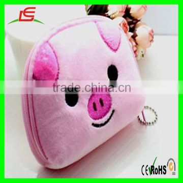 Plush Animal Wallet Mini Pink Pig Coin Purse Plush Toy