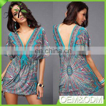 Custom fashionable elegant summer beach cover up sexy ladies swimwear wholesale