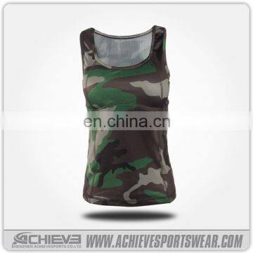 Wholesale Ladies Fitness Clothing,Men's Tank Tops camo Gym Singlet