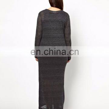 M3125 Prom Dress for Fat Women Simple Design Hot Sales Casual Plus Size Long Dresses photo-2