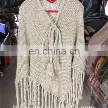 wholesale women fashion knit fabric sweater lovely pure pullover peruvian alpaca wool poncho