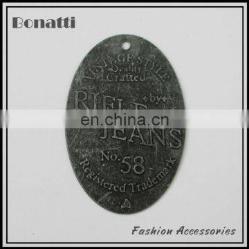 wholesale custom metal labels for jeans