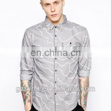 2014 Shirt with All Over Printl Sleeve fashionable polo neck boy dry fit chinese supplier custom tshirt model-sc170