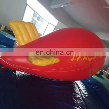 Attactive 0.18mm PVC material inflatable helium balloon helium spaceship advertising inflatable airship balloon forsale