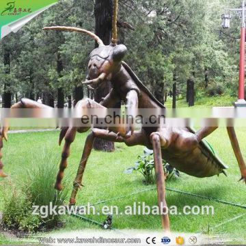 KAWAH Customized Animatronic Insect Colorful Mechanical Fiberglass Insects Replica For Sale