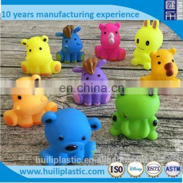 3d vinyl animal bath toys, vinyl non-toxic pvc squirt bath toys, squeaky bath toys for babies