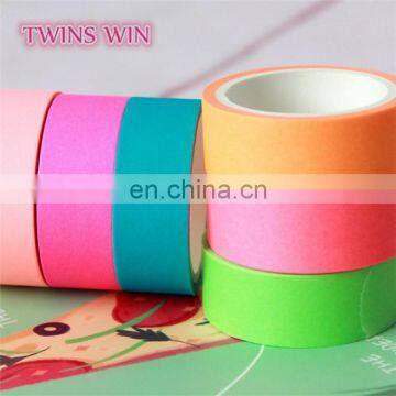  china factory price wholesale Office & School use 3m candy color Single Sided paper masking tape