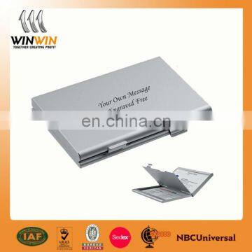 Blank card holder/aluminum name card holder/printing logo business card case