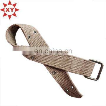 Durable in use polyester lanyard with metal loop
