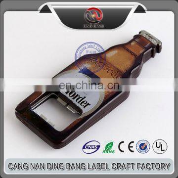 Wholesale OEM Items Custom Cheap Sublimation Type And Music Style Hard ABS Plastic Vintage Bottle Shape Bottle Opener