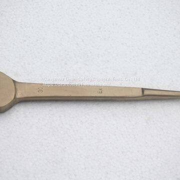 NON SPARKING ALUMINUM BRONZE CONSTRUCTION OPEN END SPUD WRENCH