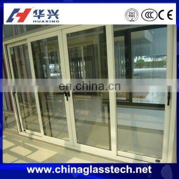 CE&ISO Customized Waterproof Inteiror Sliding Door With Temple Glass