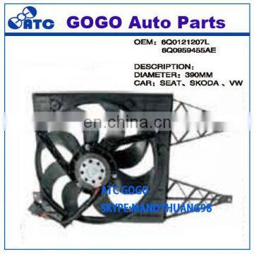 Car Radiator Cooling Fan 6Q0121207L/6Q0959455AE FOR VW SEAT SKODA