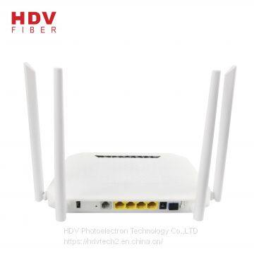 2.4G+5G Dual Frequency WIFI FTTH 4GE+4WIFI+1POTS+1USB AC WIFI GPON ONU With English Operation Interface