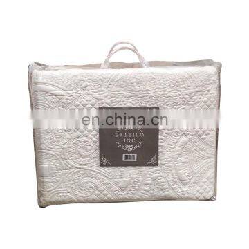 All Weather Embossed Detail Washable Quilt 106" L x 70" W and 1 Pillowcase 20x28 Inch Bedding Set photo-2