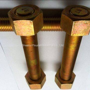 Bichromate Coated Coarse Thread A193 Grade B6 ASME B18 Double Ended Bolt photo-2