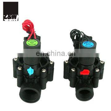 irrigation solenoid valve 1 inch plastic with flow control