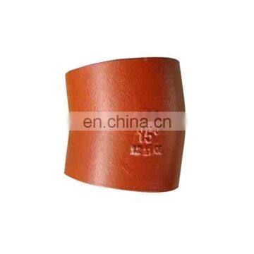 EN877 Fusion Bonded Epoxy Grey Cast Iron Drainage Pipe Fitting 88 Degree Bend Dn150