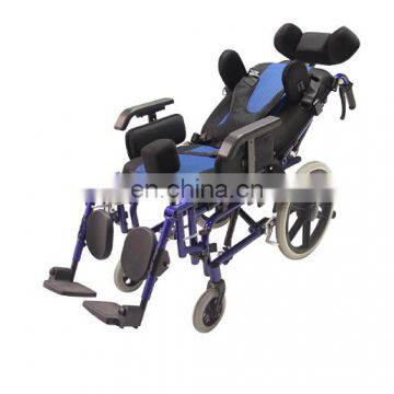 Rehabilitation equipment high back children easy folding wheelchair