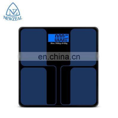 AAA Batteries OEM Body Weight Scale Glass Material Body Weight Scale With Tracking