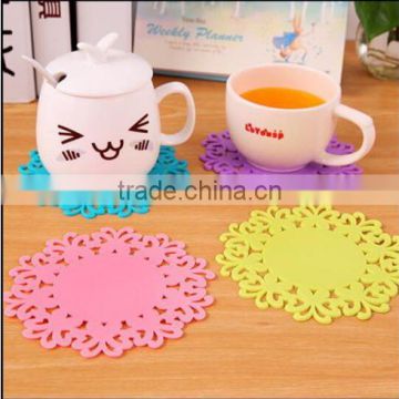 Silicone Coasters Mat Heat Insulation Resistant Pad Non-Slip Cup Placemat