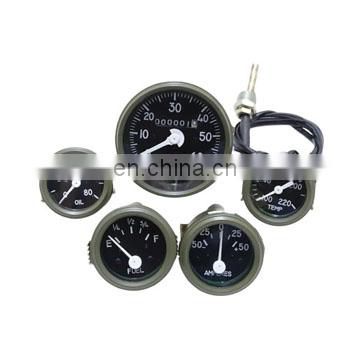 For Jeep Willys MB, Ford GPW Green Bezel Speedometer,Temp,Oil,Fuel,Amp Gauges Set - Whole Sale Auto Spare Parts