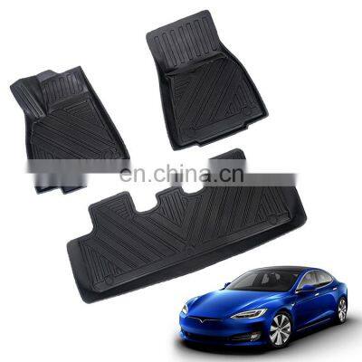 Car Floor Mats Luxury 3d Mat Custom Rubber Tpe Interior Accessories Interior Decoration Decorative Sale For Tesla Model Y