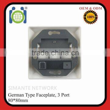 CAT6 Network Faceplate FTP 80*80MM