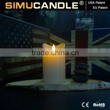 Flickering Flameless LED Candle With Timer and Remote, USA Patent Approved Below Birthday