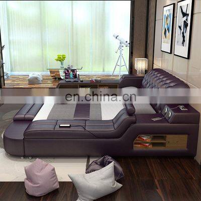 Multifunctional Smart Bed Bedroomsets Leather Modern Bed Tatami Luxury Massage Double Single Bed photo-2