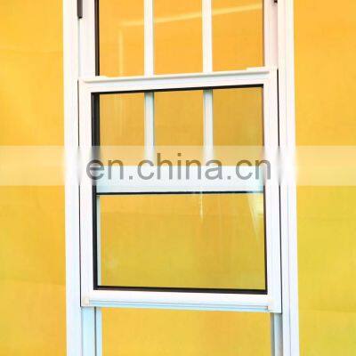 Factory Direct Prices Easy to Clean Laminated Glass Powder Coated High Quality Profile Slide up Aluminum Single Hung Window