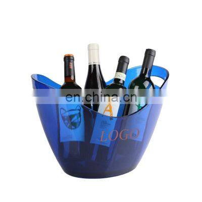 Oval Plastic ice Bucket/Shoe-shaped gold ingot ice bucket