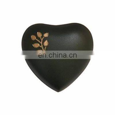 black heart shape urns