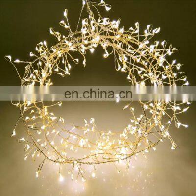 LED Copper Wire Lamp Series Centipede Foot Waterproof 8 Functional Firecracker Lamp Decoration Holiday Lighting with adapter