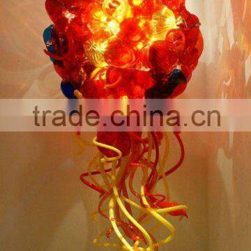 Large Red Chandelier for Hotel Lobby