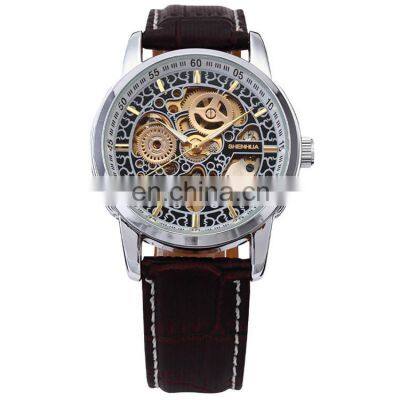SHENHUA 1274 Thin Luxury Men Automatic Mechanical Brand Watch Analog Display Wrist Watches Men photo-2