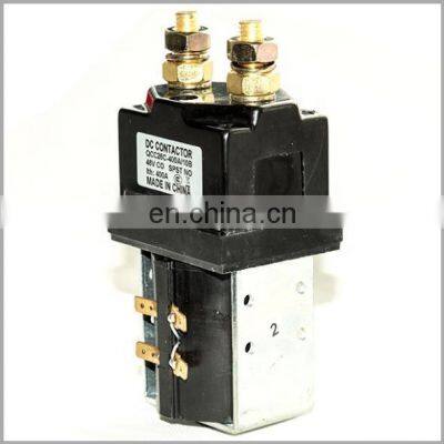 China Supplier Electrical Double Coil 400A 24V 48V 60V 72V 84V 96V DC Contactor