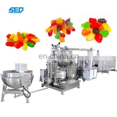 Soft Jelly Gummy Candy Making Machine Production Line With Servo System