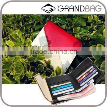 High Quality Large Capacity Multifunctional CONTRAST COLOR Custom Genuine Leather Zip Women RFID Blocking Wallet for Ladies photo-1